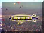 Blockbuster Video blimp